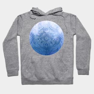 Enchanted Indigo - watercolor + doodle Hoodie